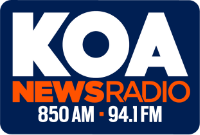 logo: KOA news radio - 850AM 94.1FM